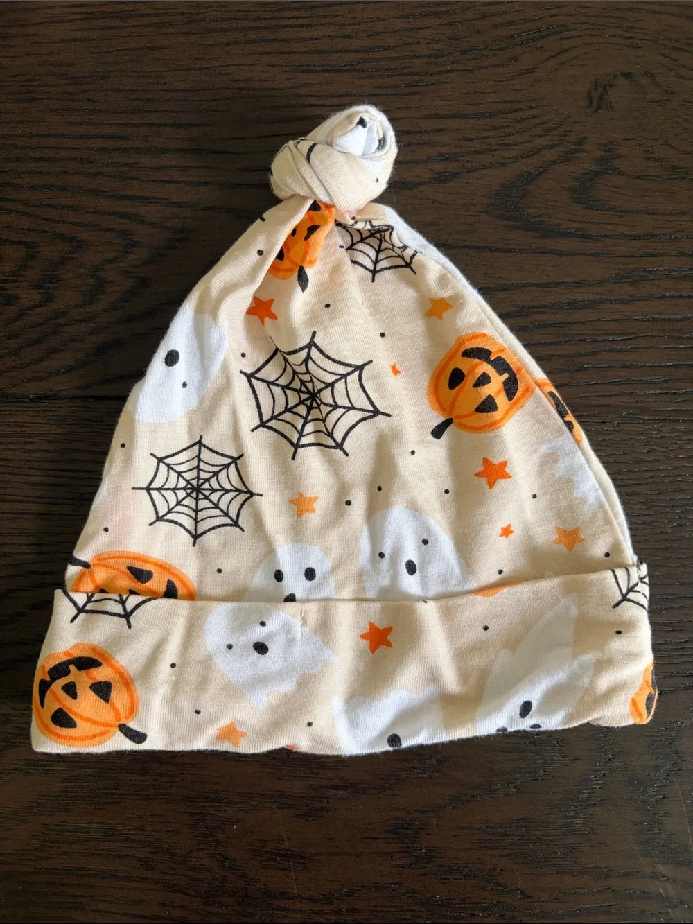 Halloween Pumpkin & Ghost Baby Footie with Hat (0-3M)